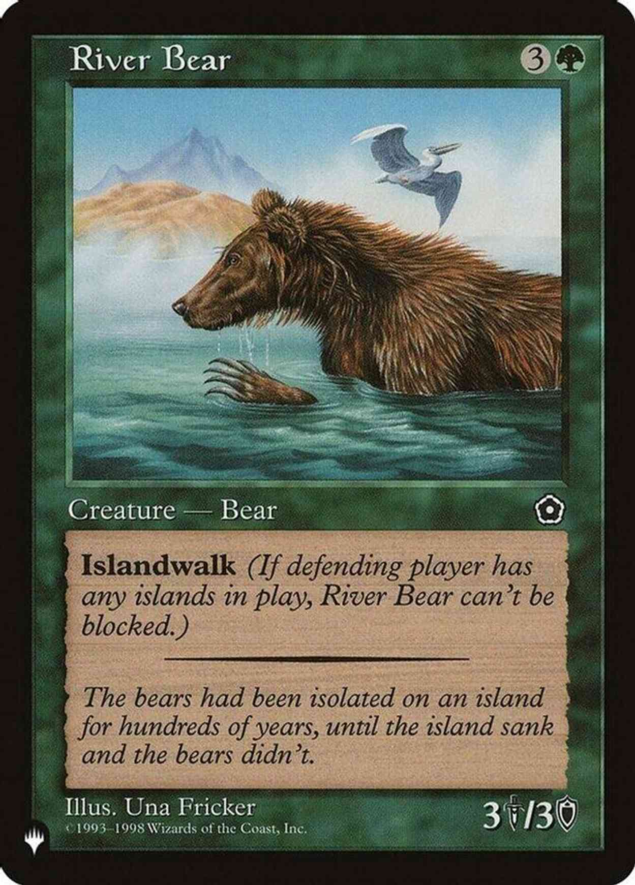 River Bear magic card front