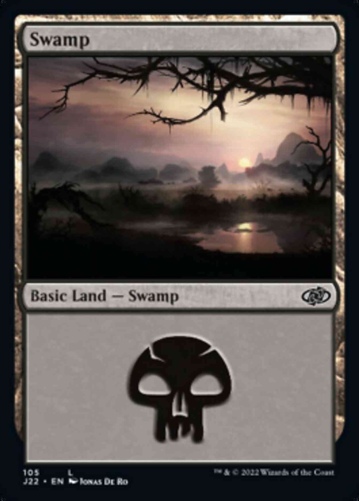 Swamp (105) magic card front