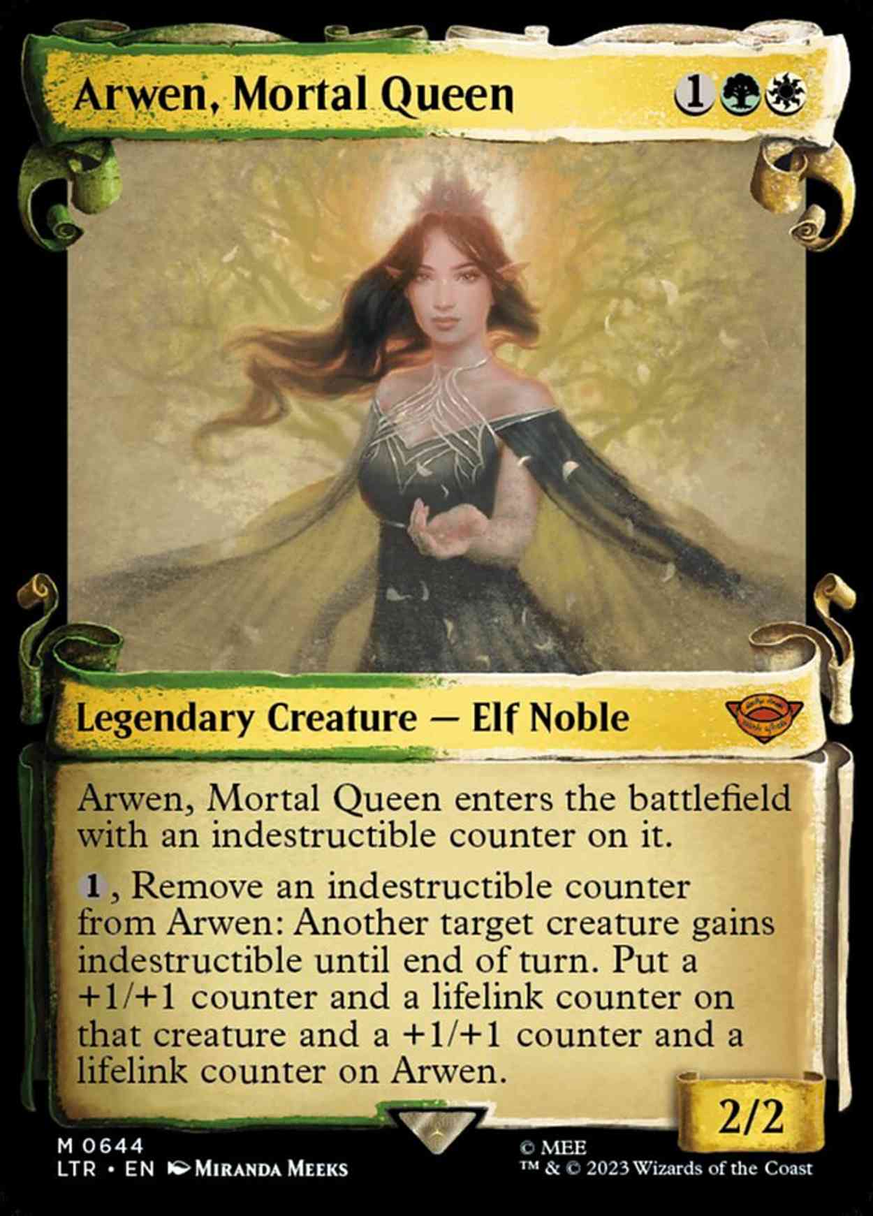 Arwen, Mortal Queen (Showcase Scrolls) magic card front