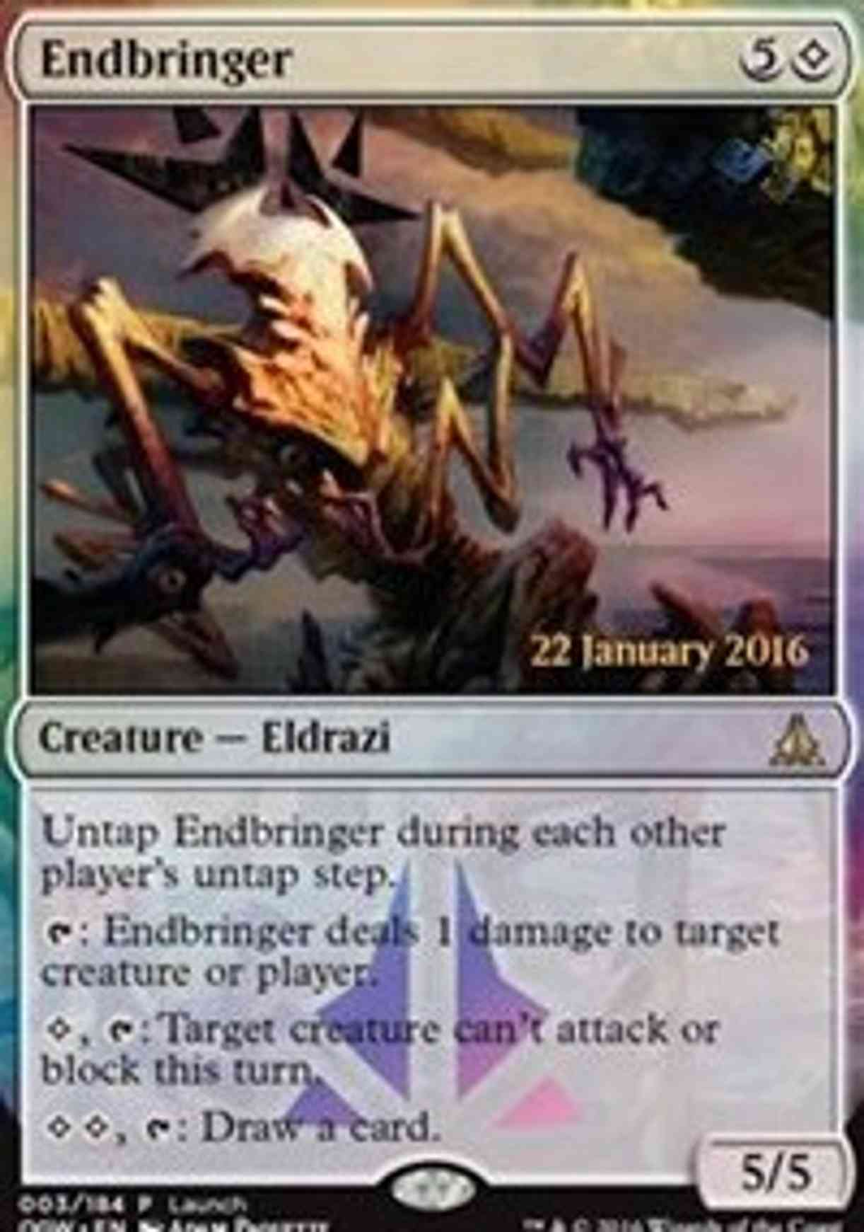Endbringer magic card front