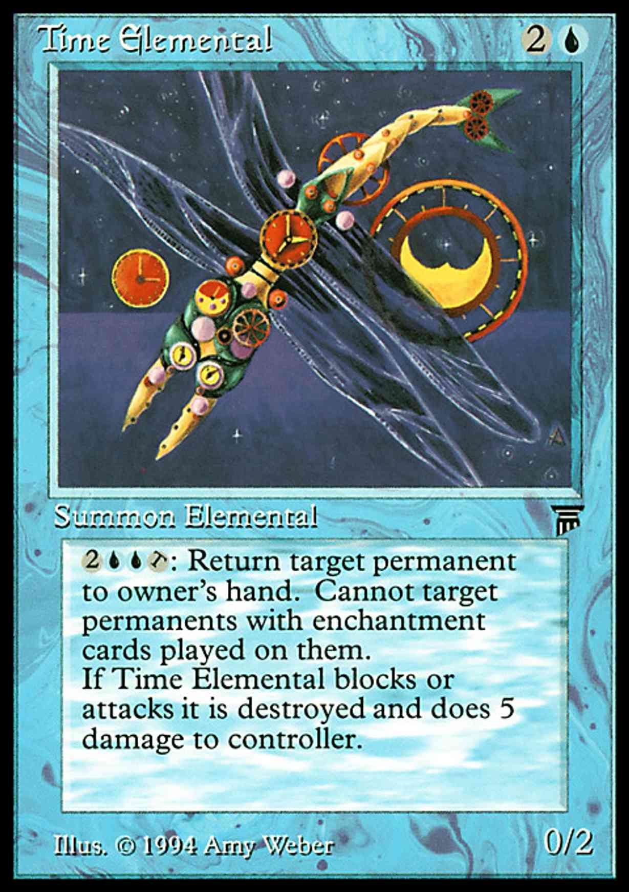 Time Elemental magic card front