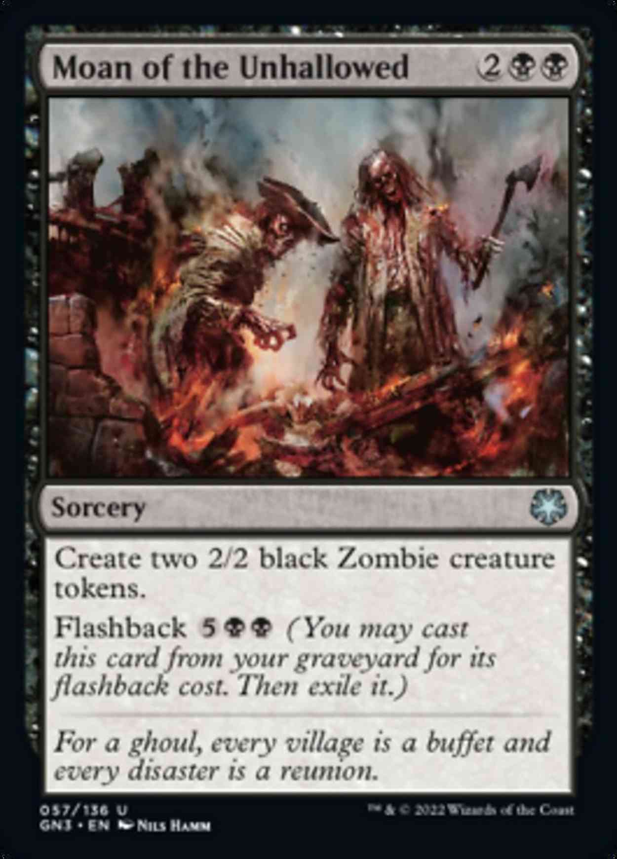 Moan of the Unhallowed magic card front