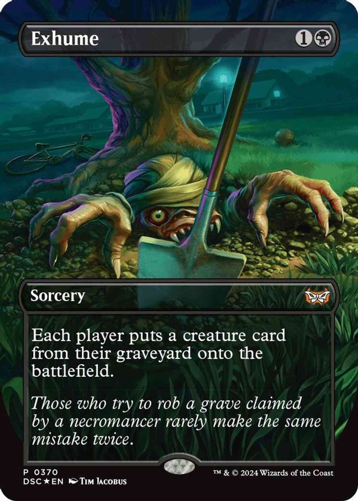 Exhume (Borderless) magic card front