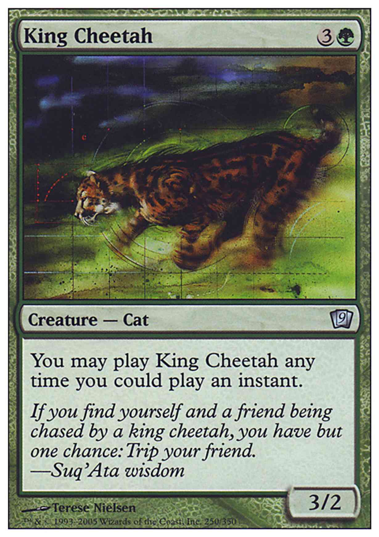 King Cheetah magic card front
