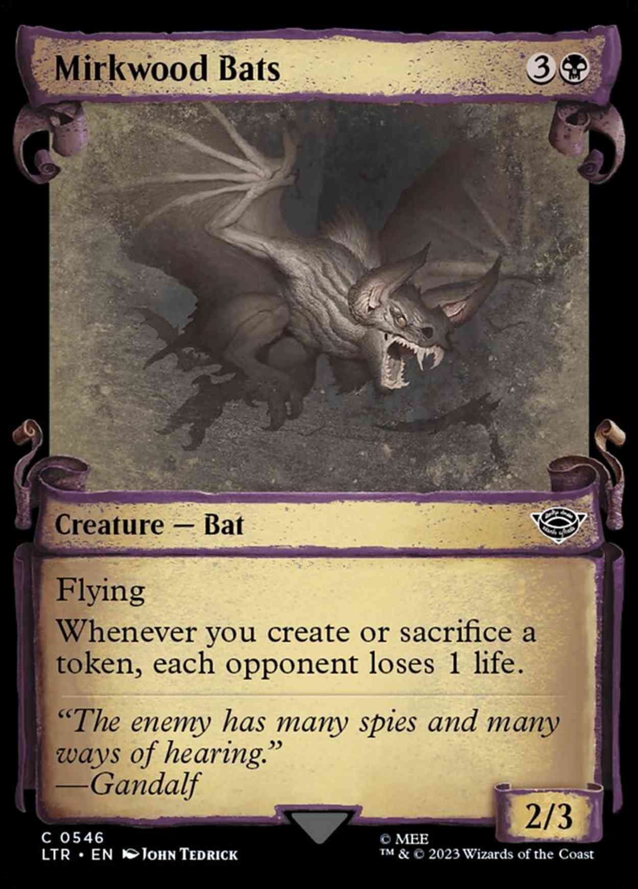 Mirkwood Bats (Showcase Scrolls) magic card front