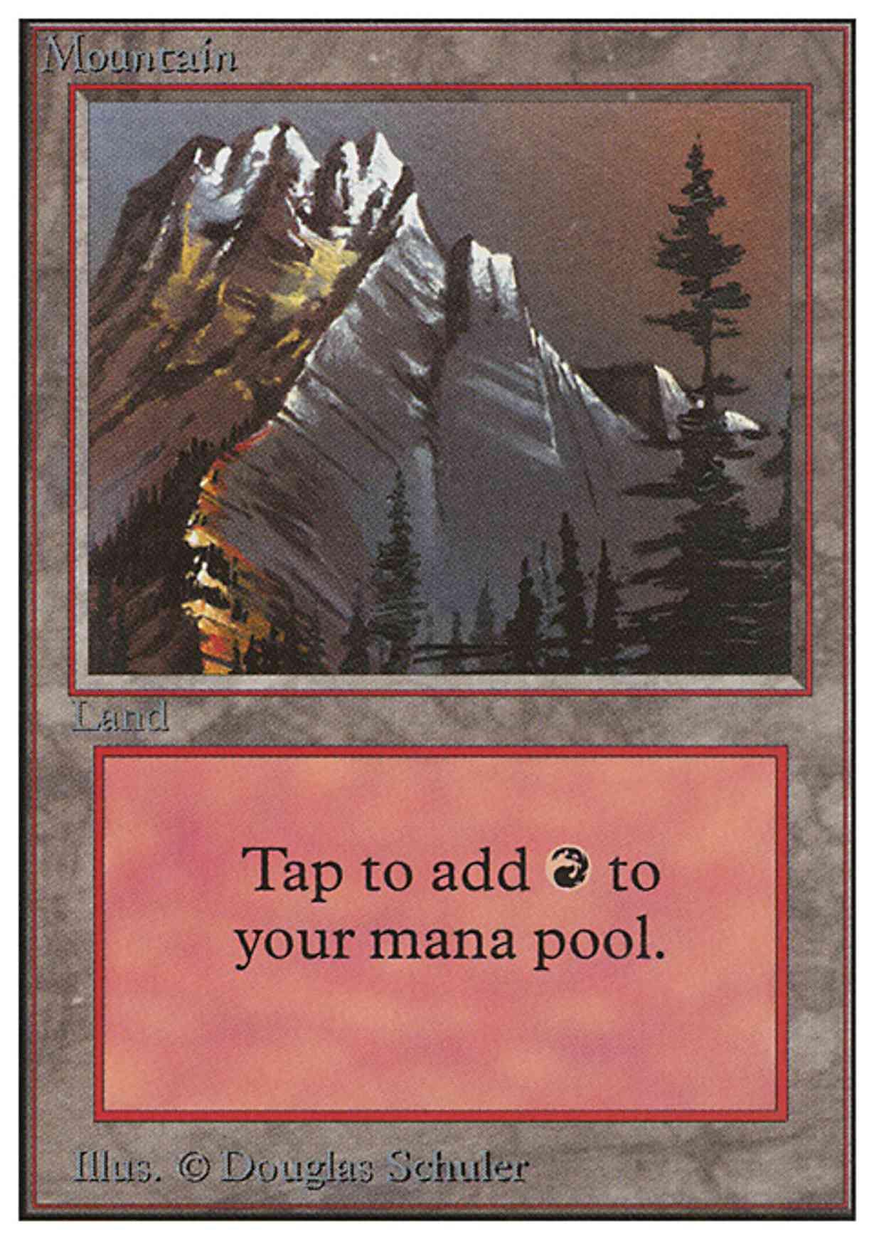 Mountain (A) magic card front