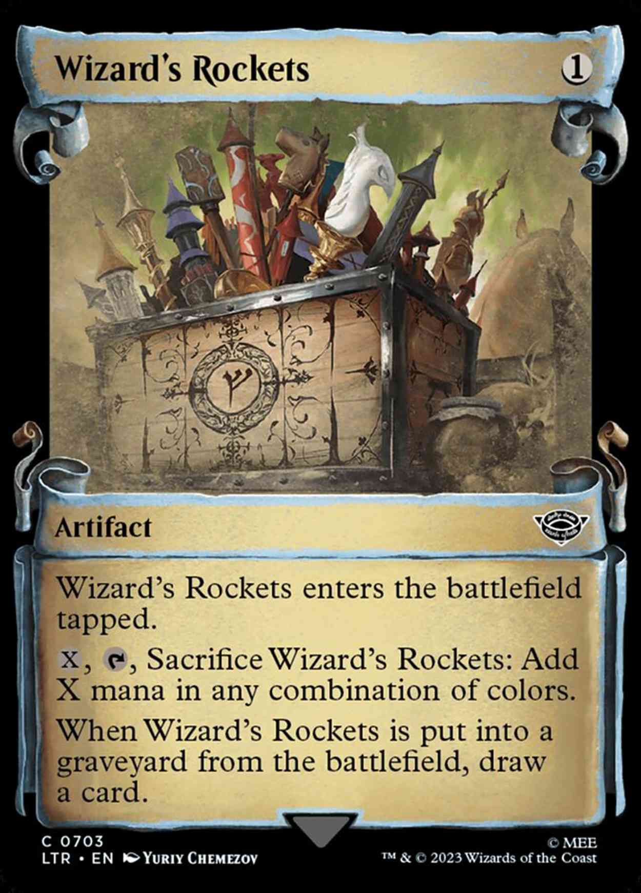 Wizard's Rockets (Showcase Scrolls) magic card front