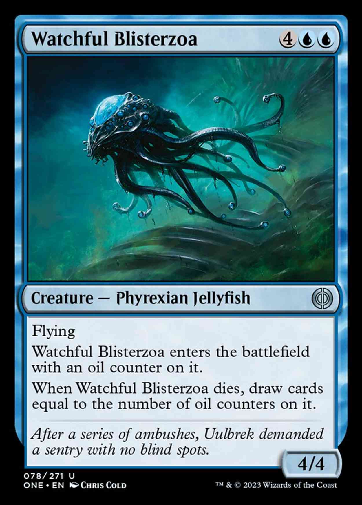 Watchful Blisterzoa magic card front