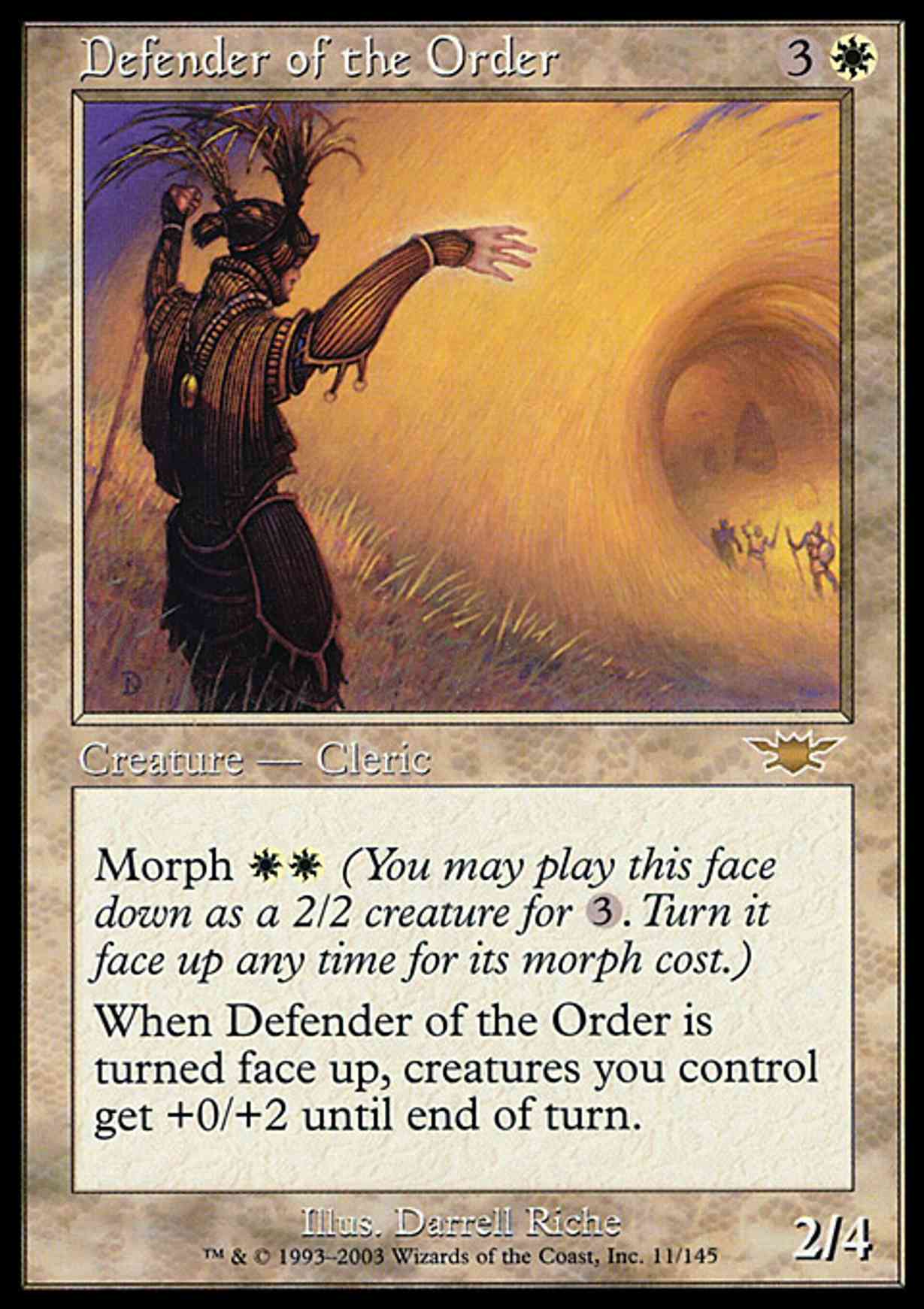 Defender of the Order magic card front