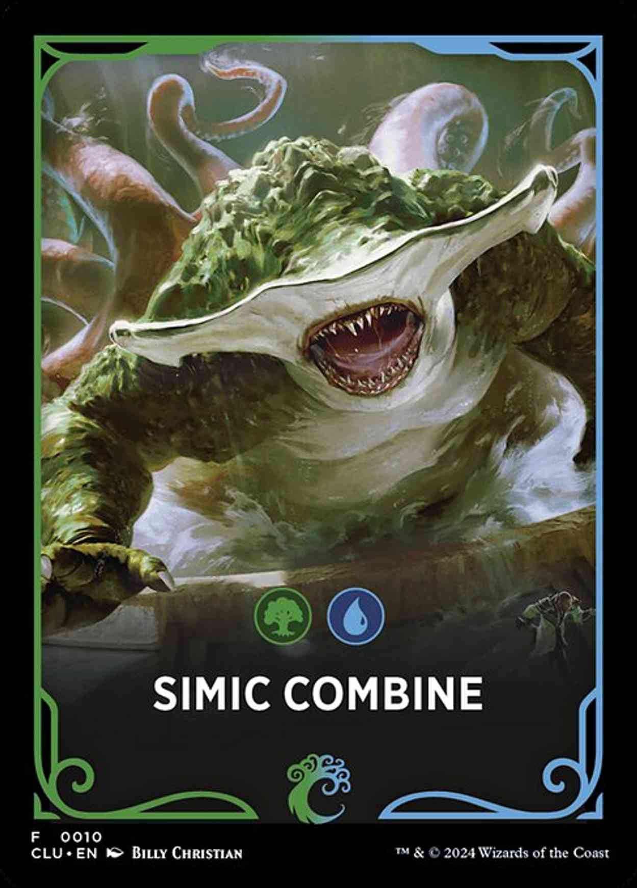 Simic Combine Theme Card magic card front