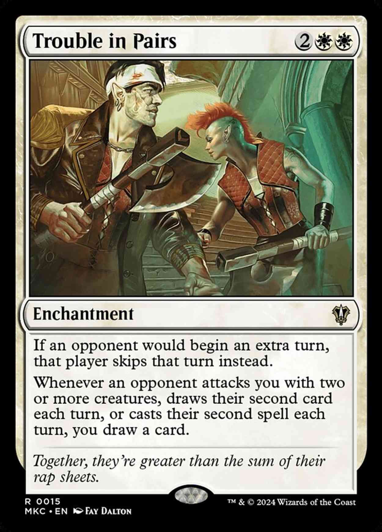 Trouble in Pairs magic card front