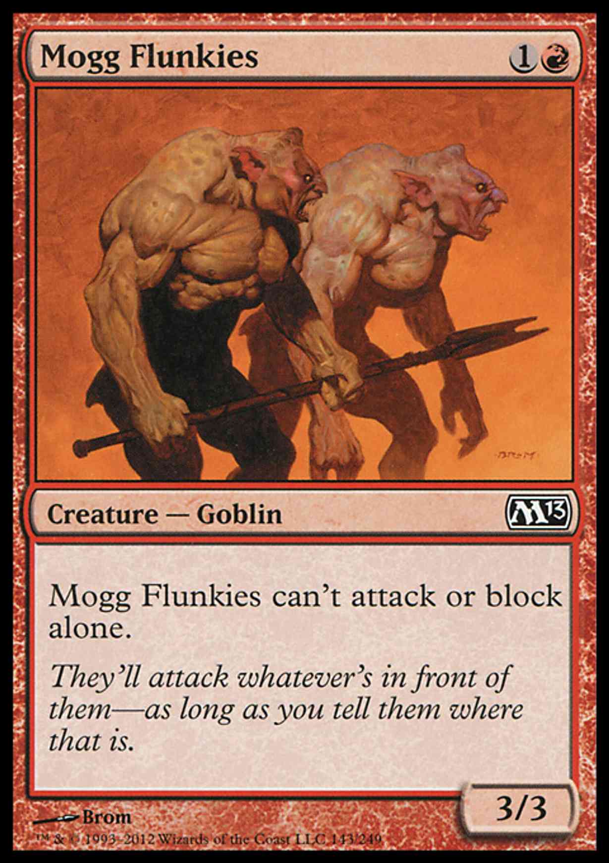 Mogg Flunkies magic card front