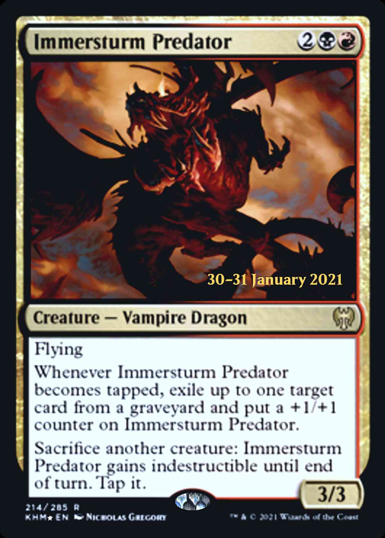 Immersturm Predator magic card front