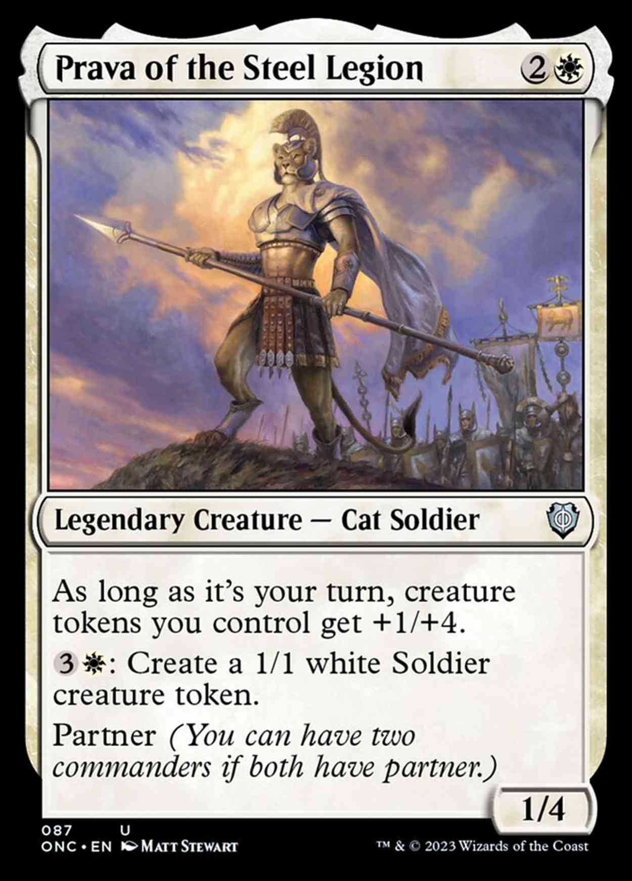 Prava of the Steel Legion magic card front