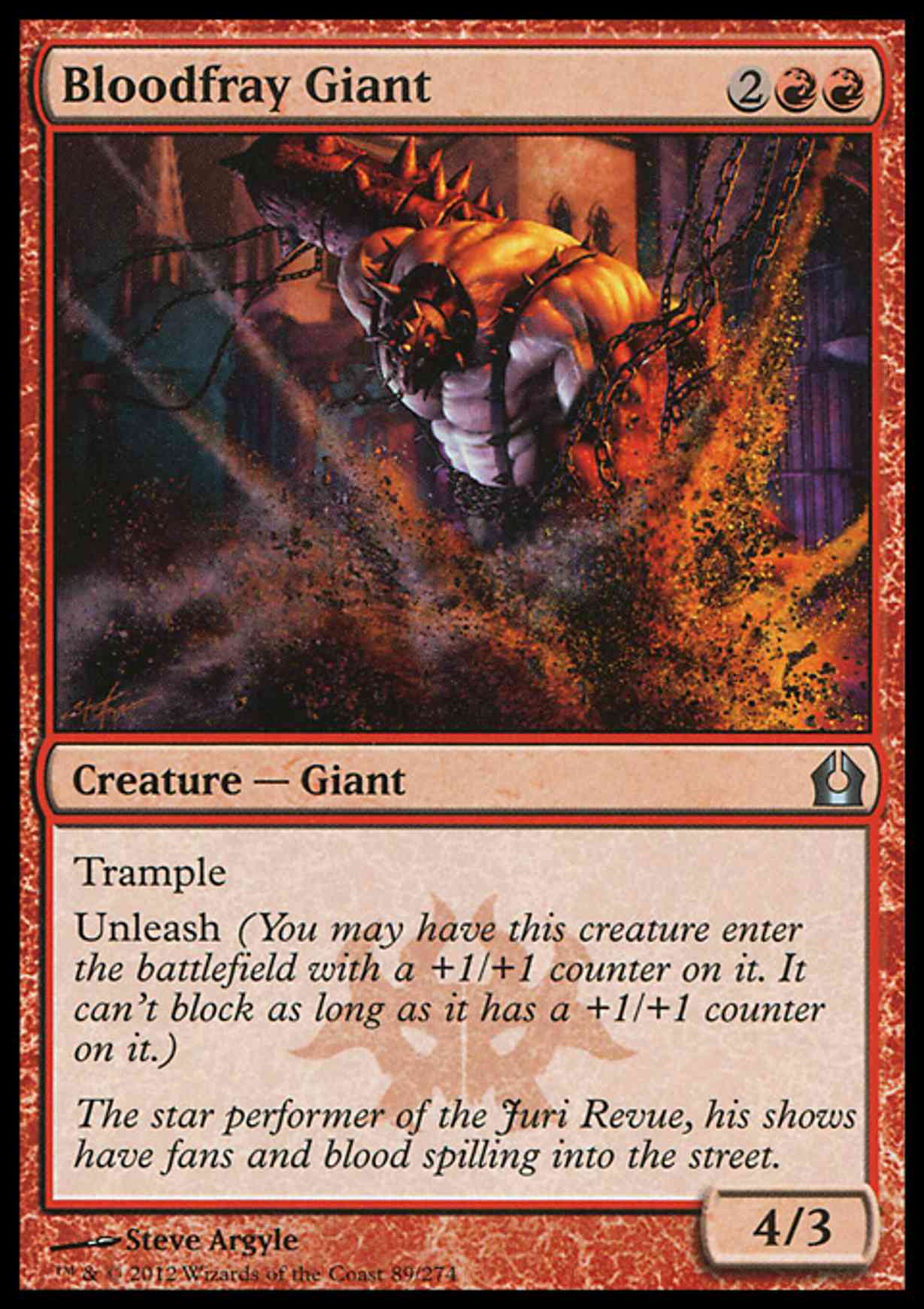 Bloodfray Giant magic card front