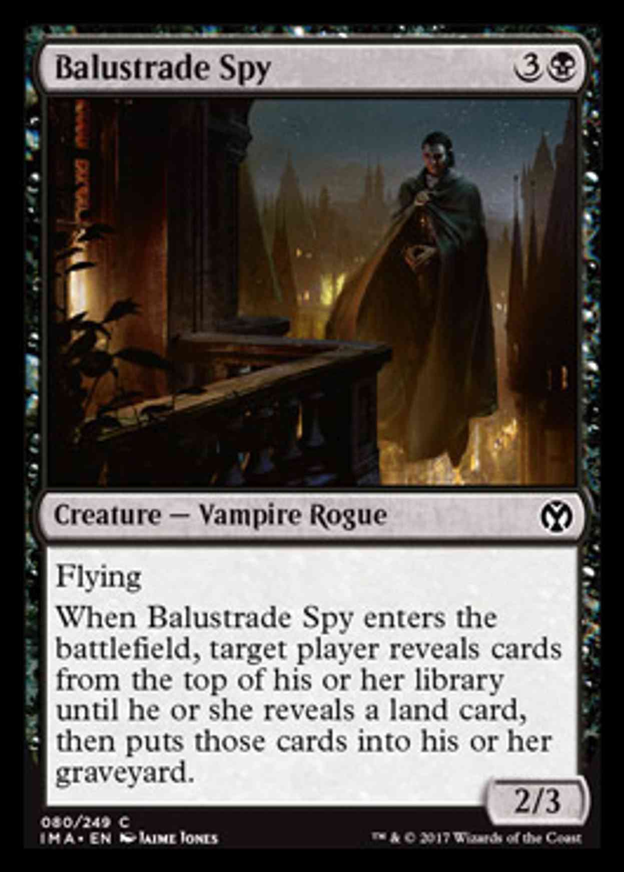 Balustrade Spy magic card front