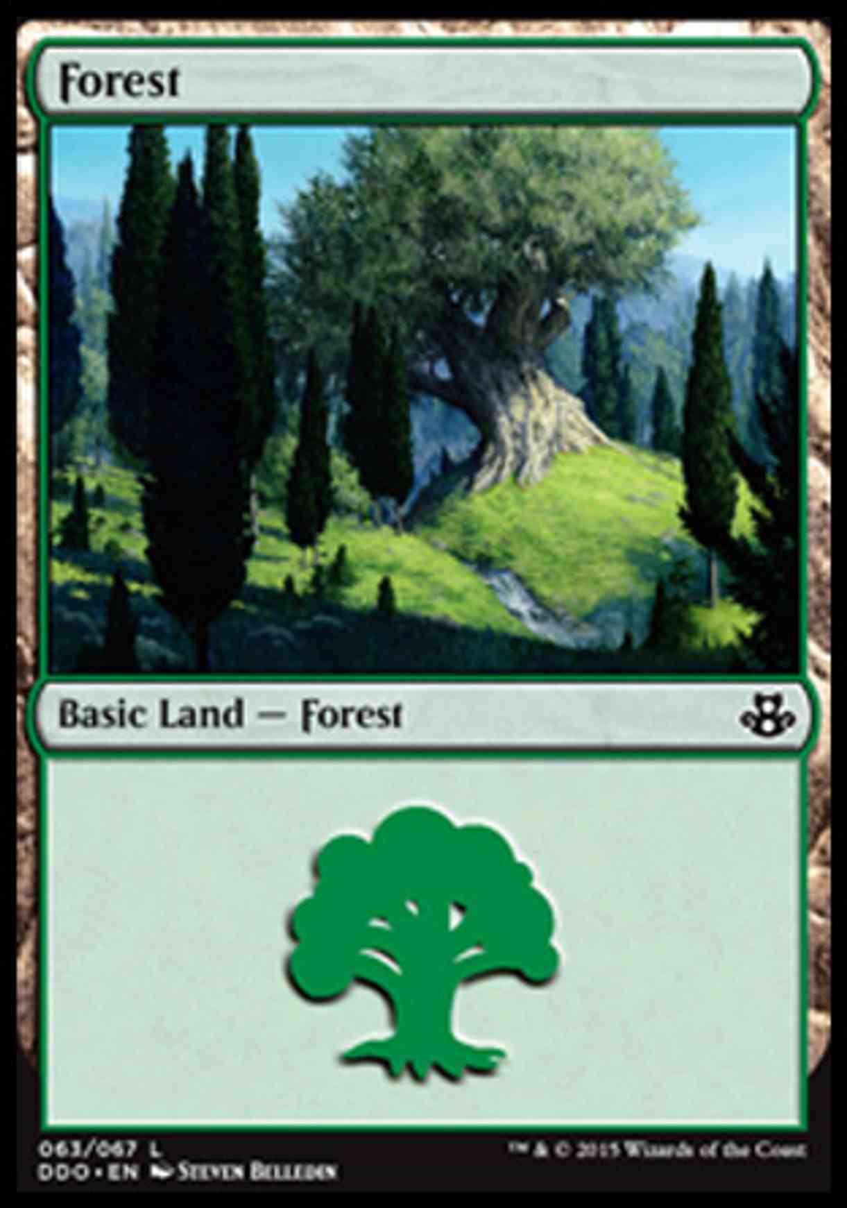 Forest (63) magic card front