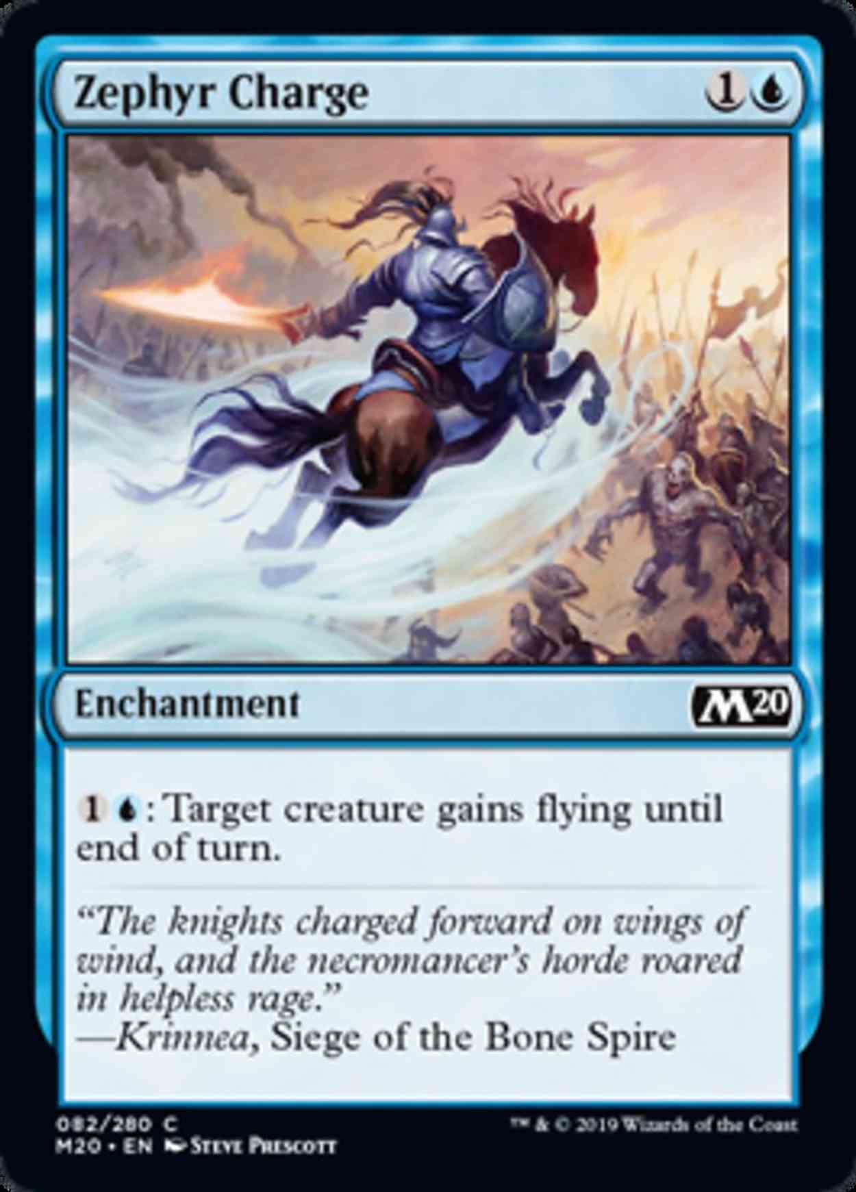 Zephyr Charge magic card front