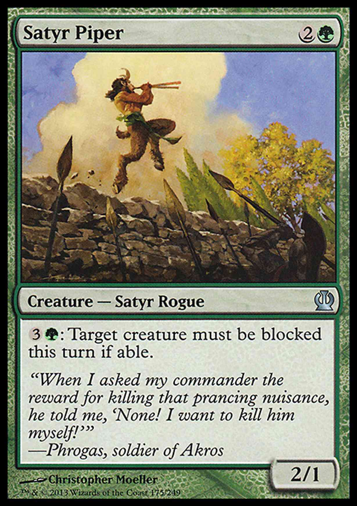 Satyr Piper magic card front