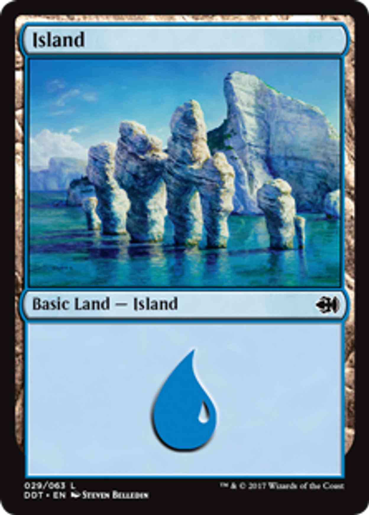 Island (29) magic card front