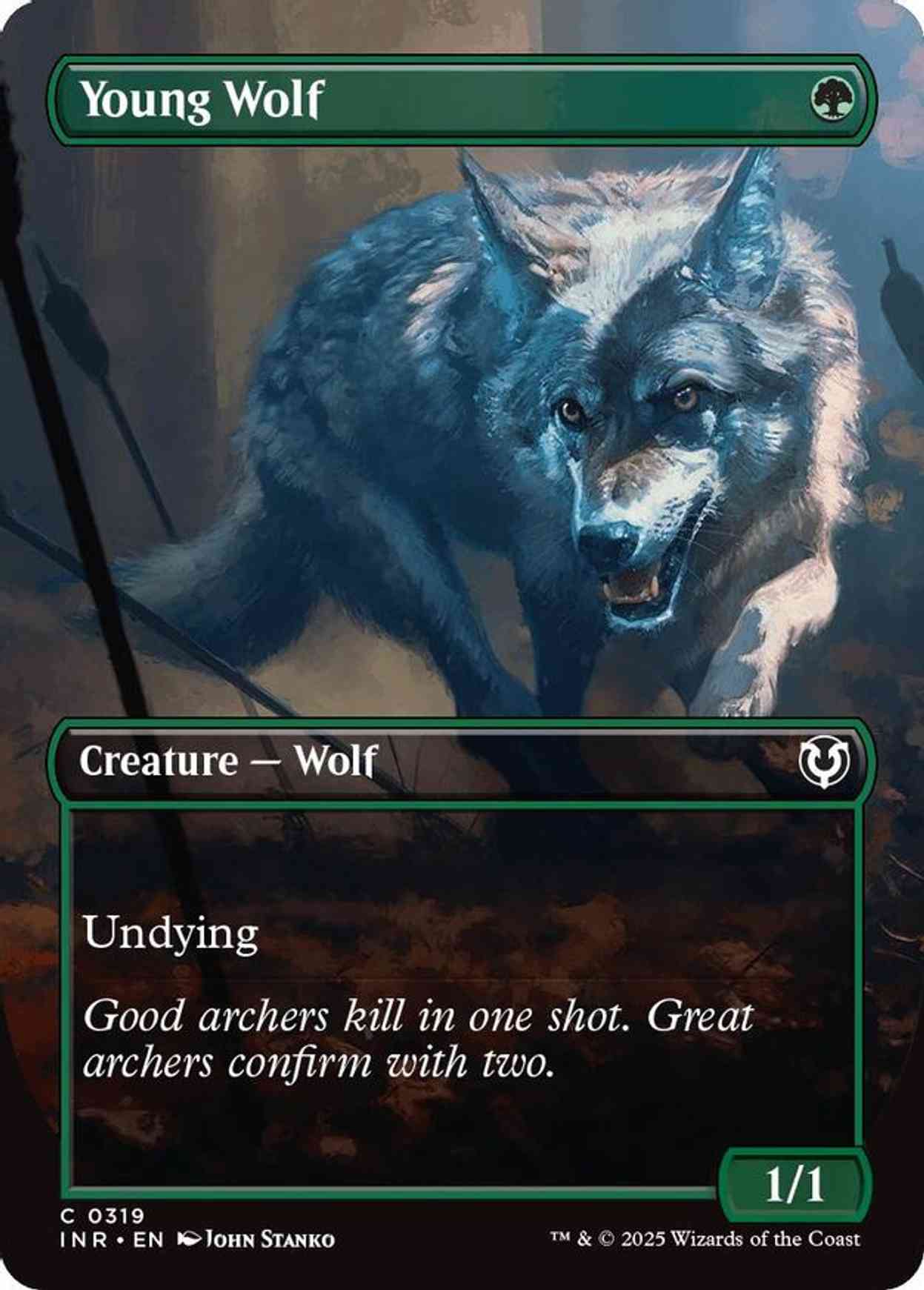 Young Wolf (Borderless) magic card front