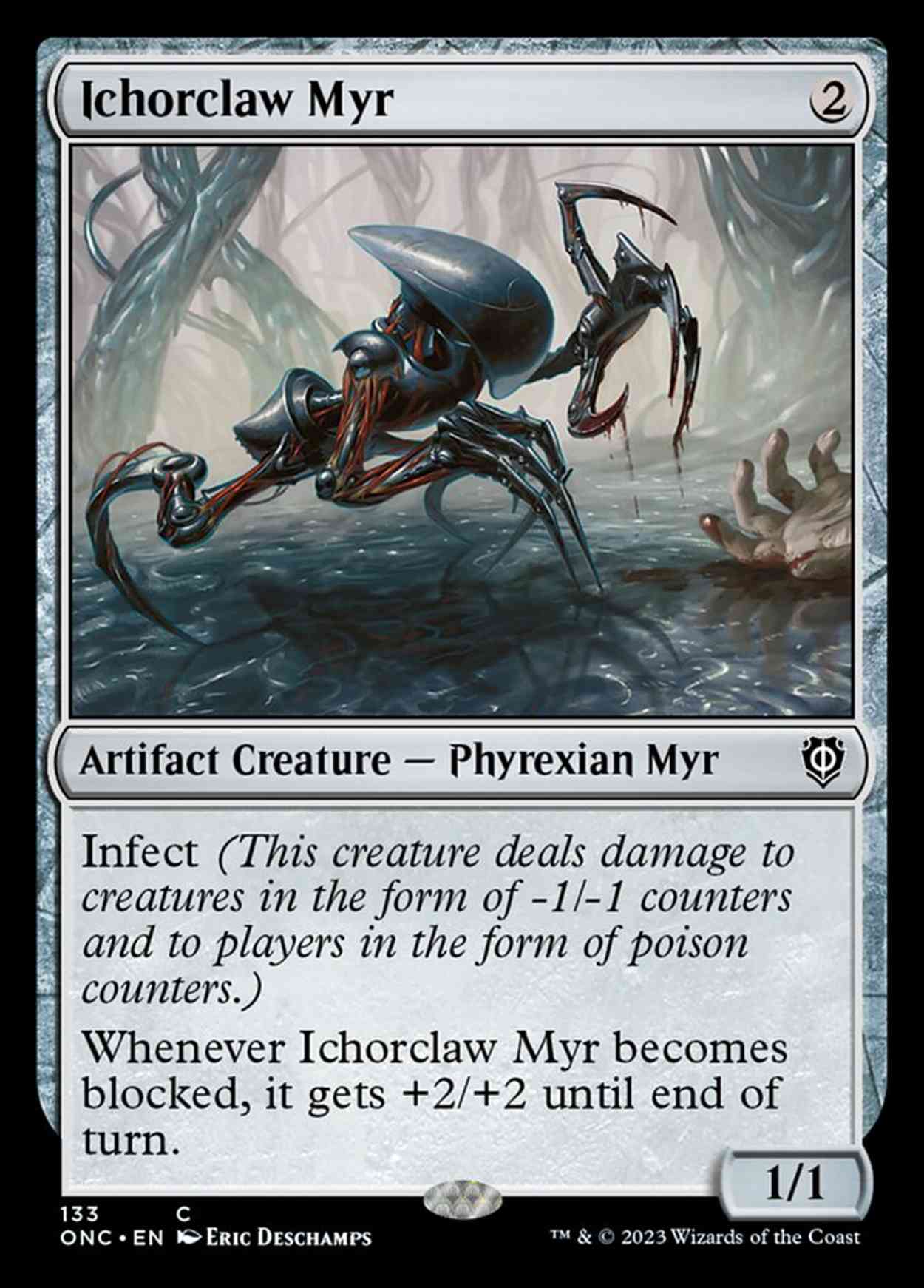 Ichorclaw Myr magic card front