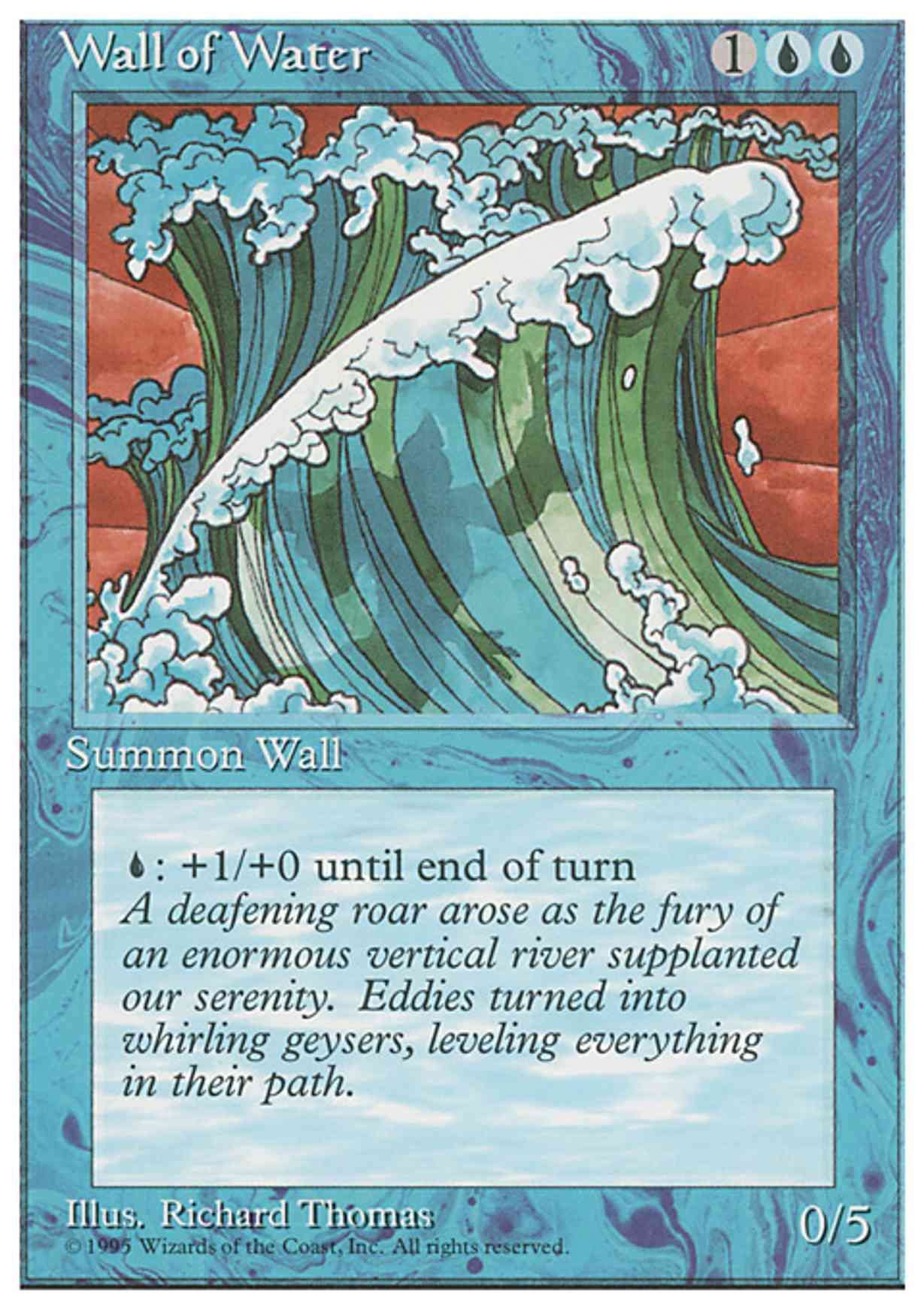 Wall of Water magic card front