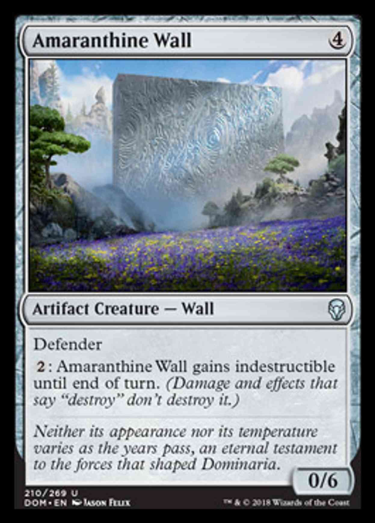 Amaranthine Wall magic card front