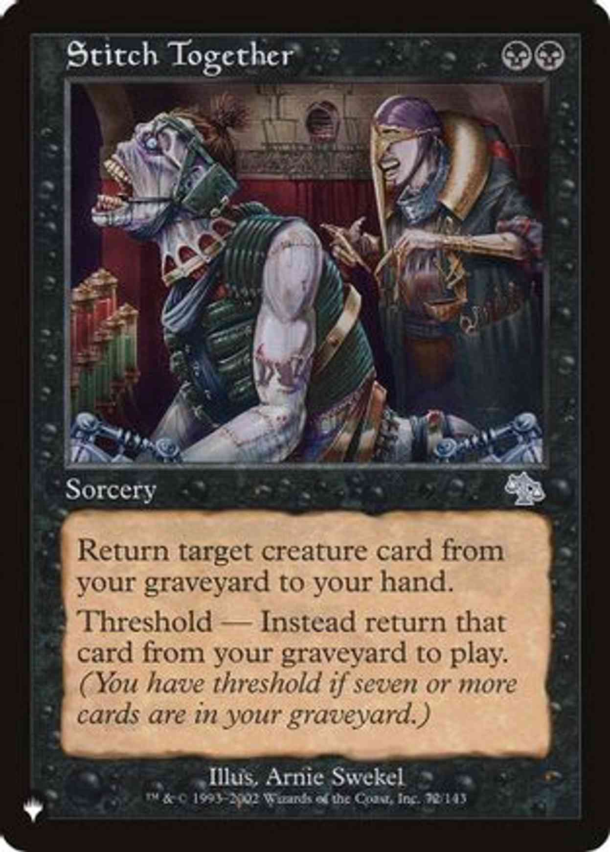 Stitch Together magic card front