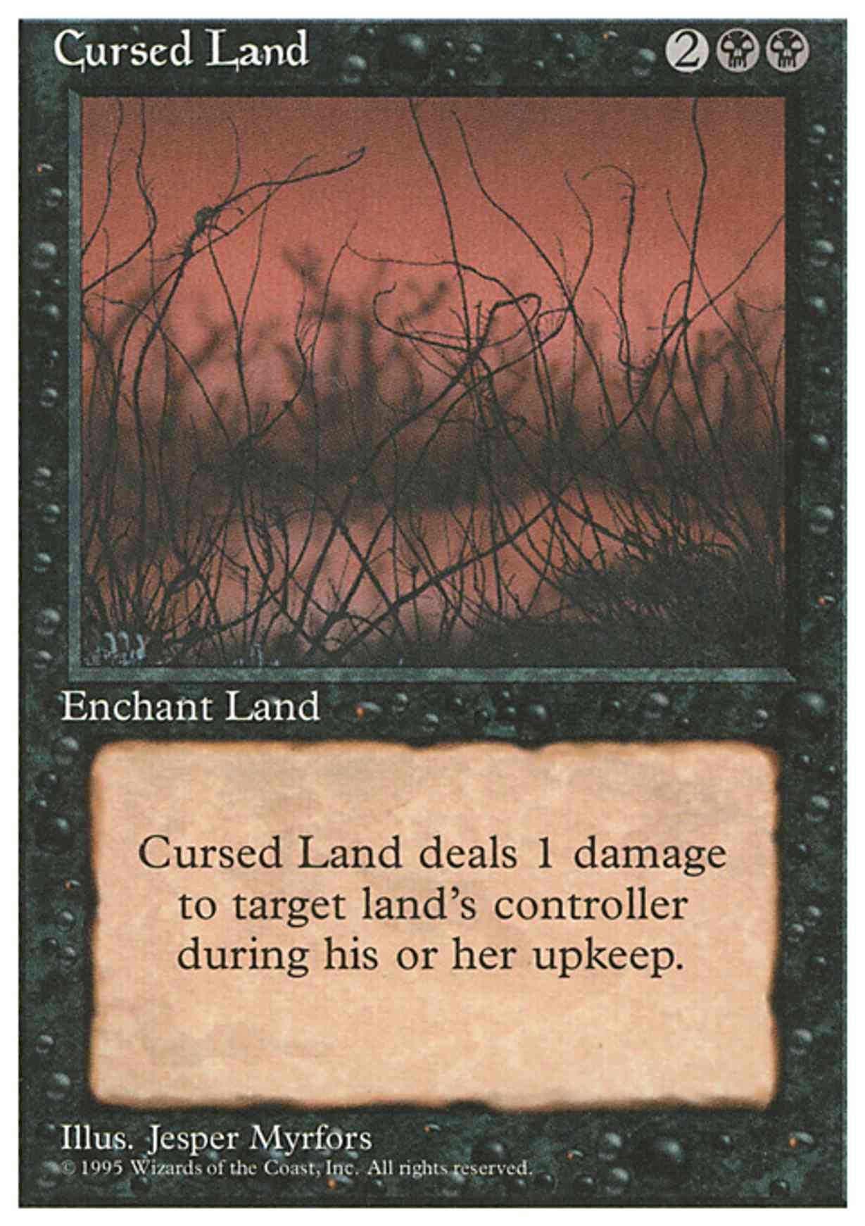 Cursed Land magic card front