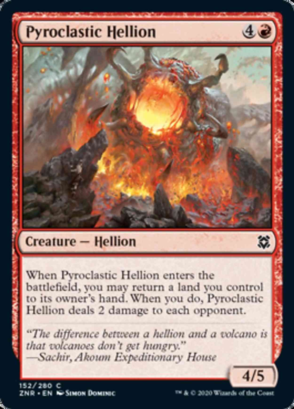 Pyroclastic Hellion magic card front