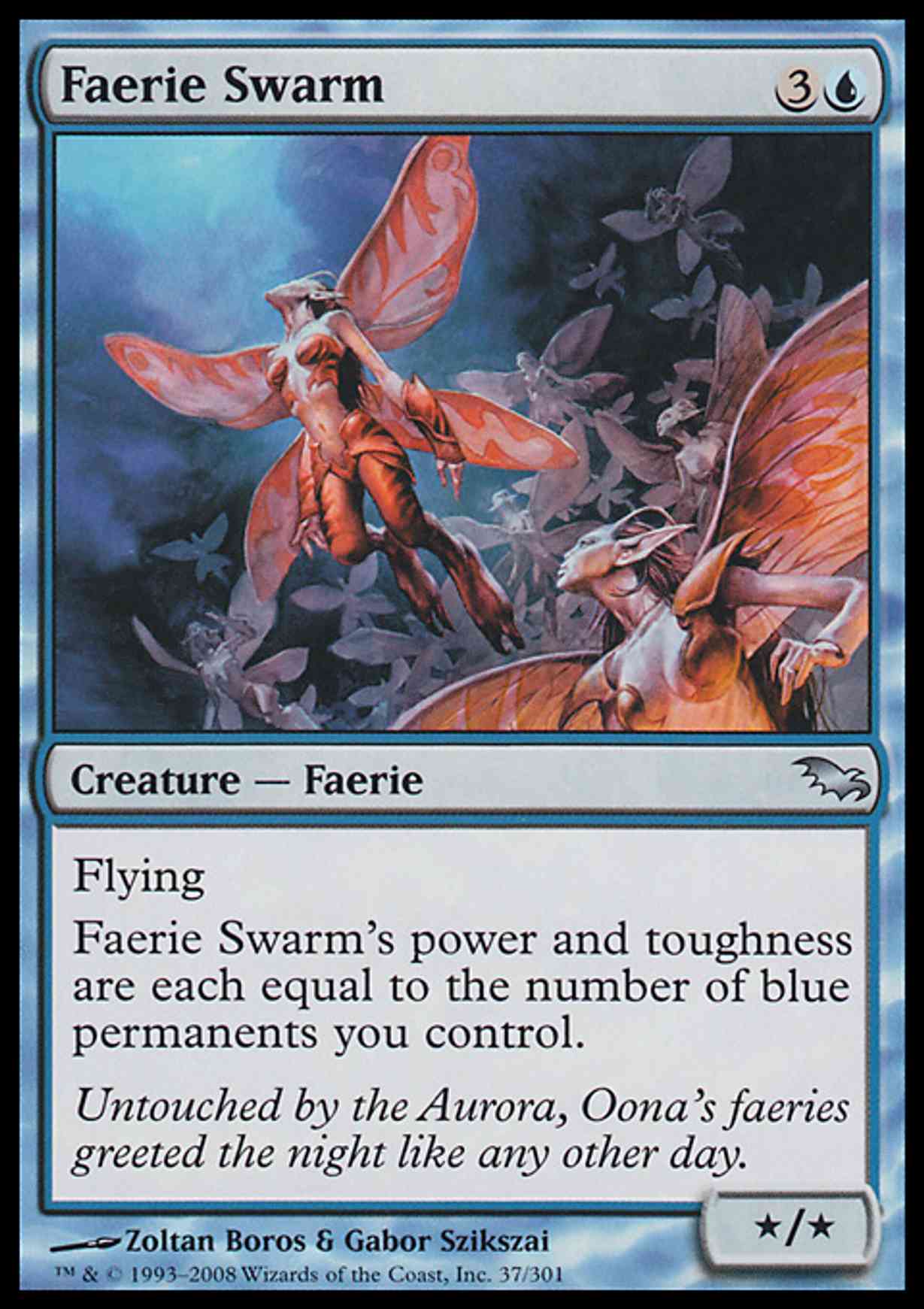 Faerie Swarm magic card front