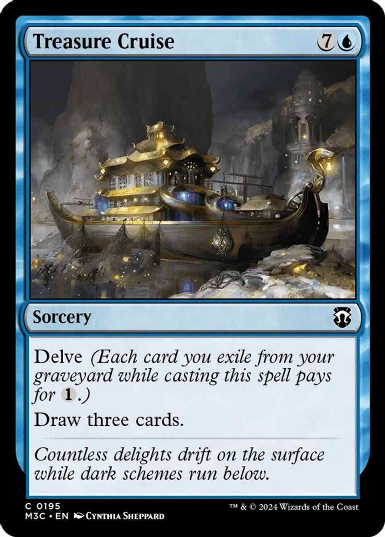 Treasure Cruise (Ripple Foil) magic card front