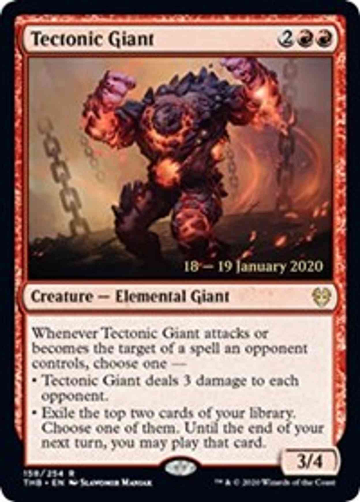 Tectonic Giant magic card front