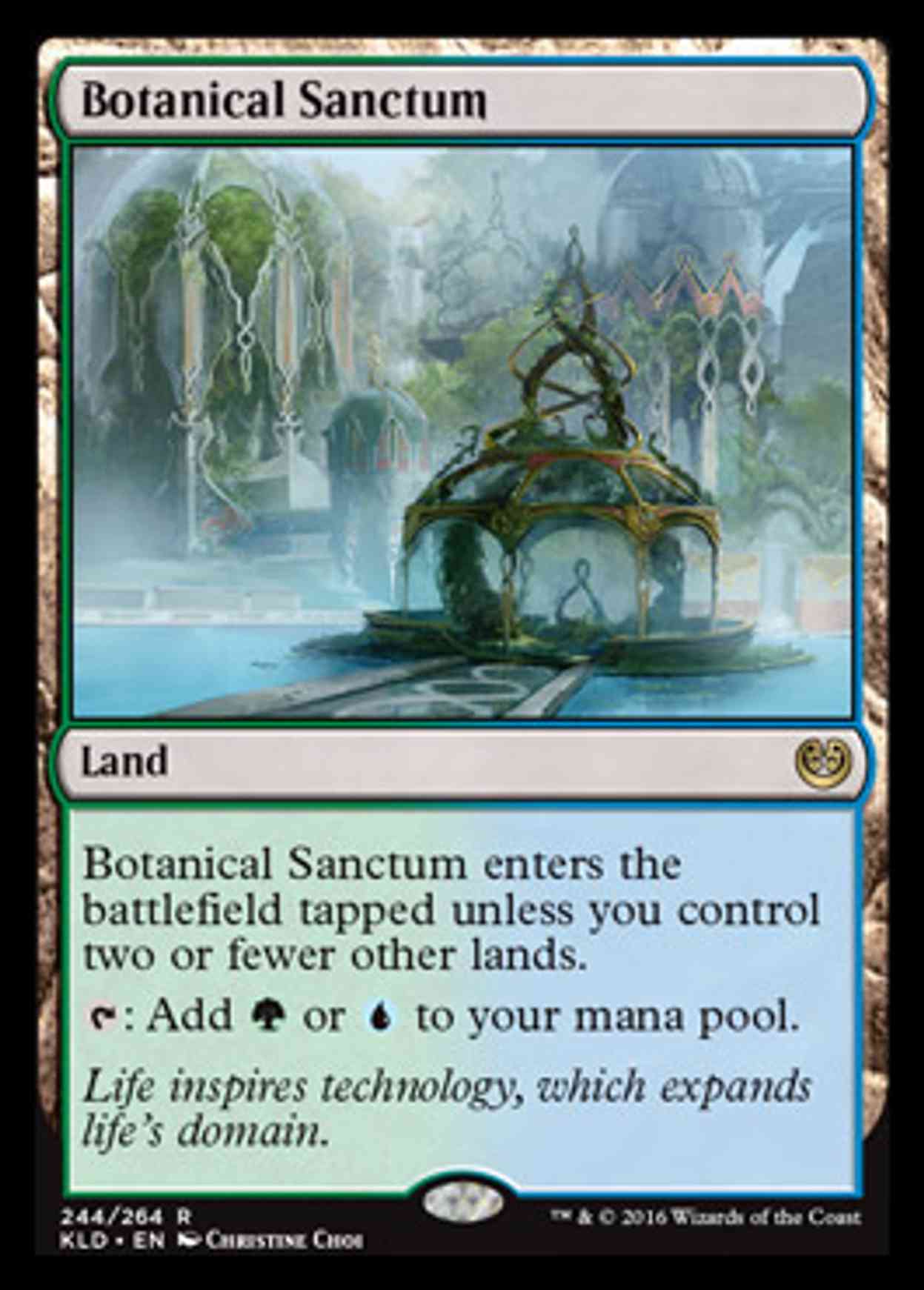 Botanical Sanctum magic card front