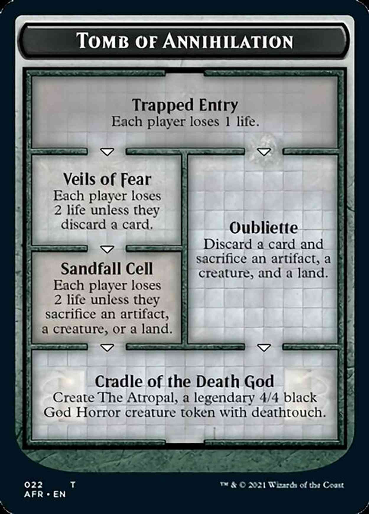Tomb of Annihilation // The Atropal Double-sided Token magic card front
