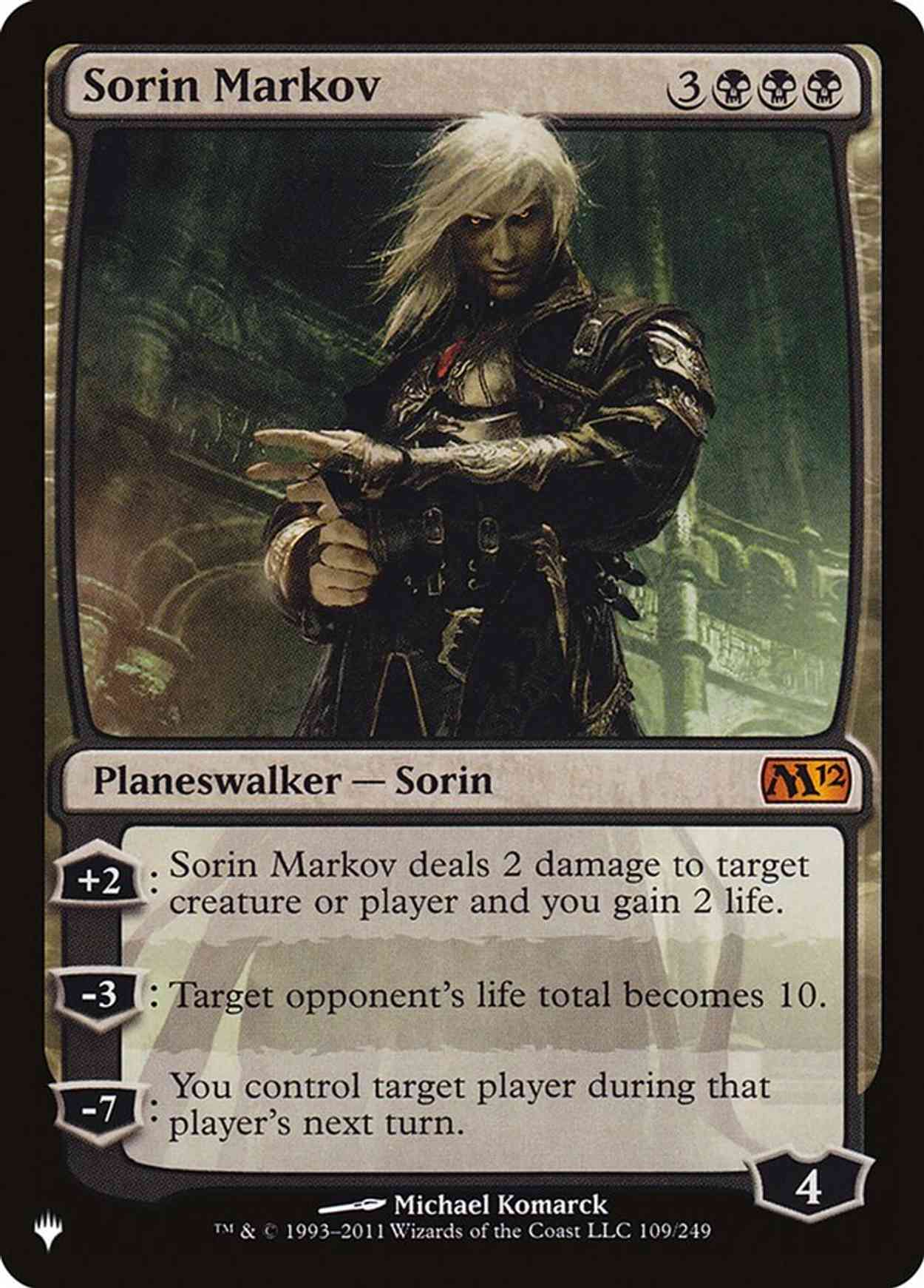 Sorin Markov (M12) magic card front
