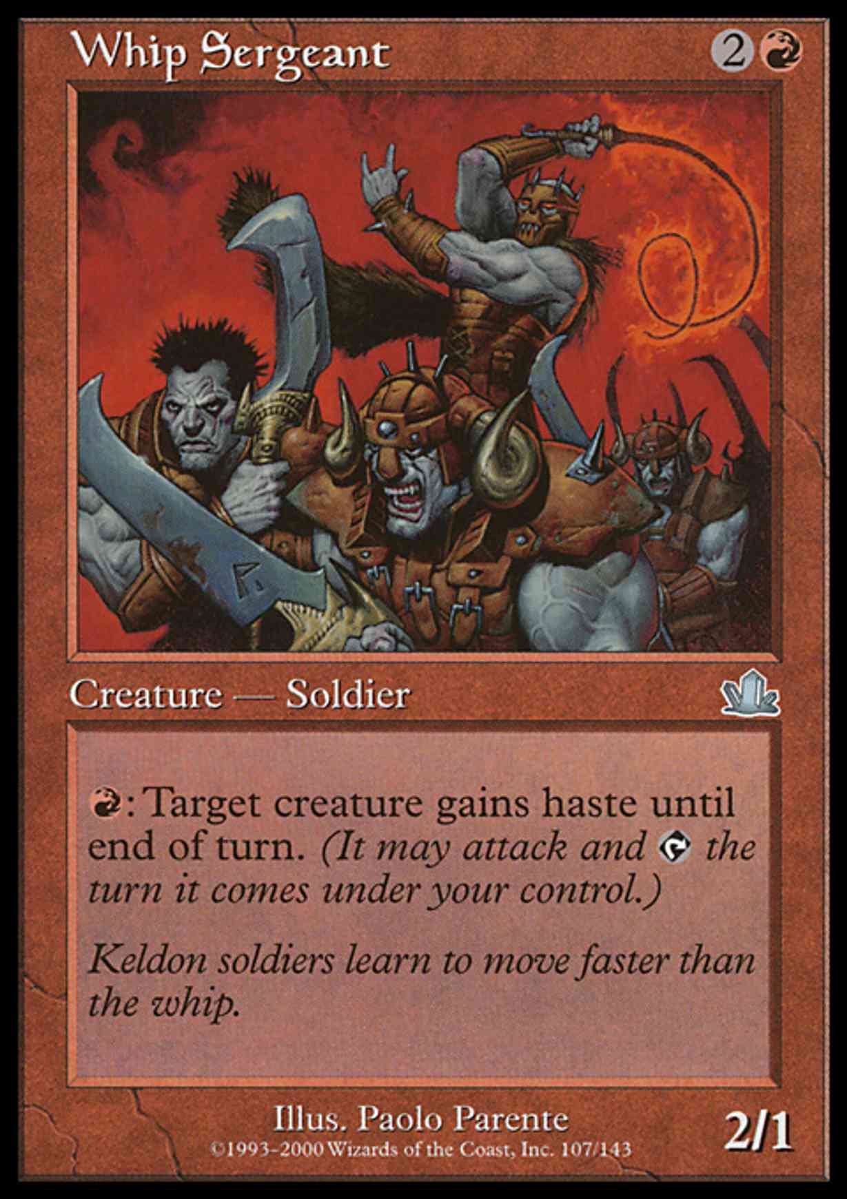 Whip Sergeant magic card front