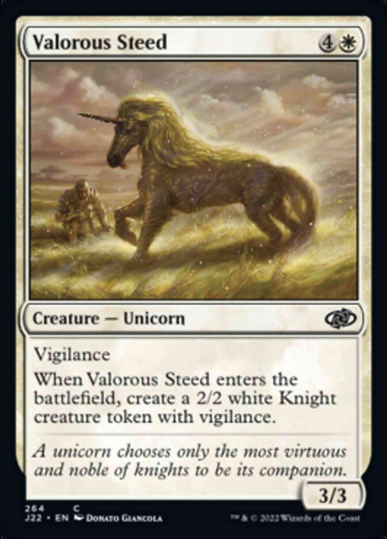 Valorous Steed magic card front