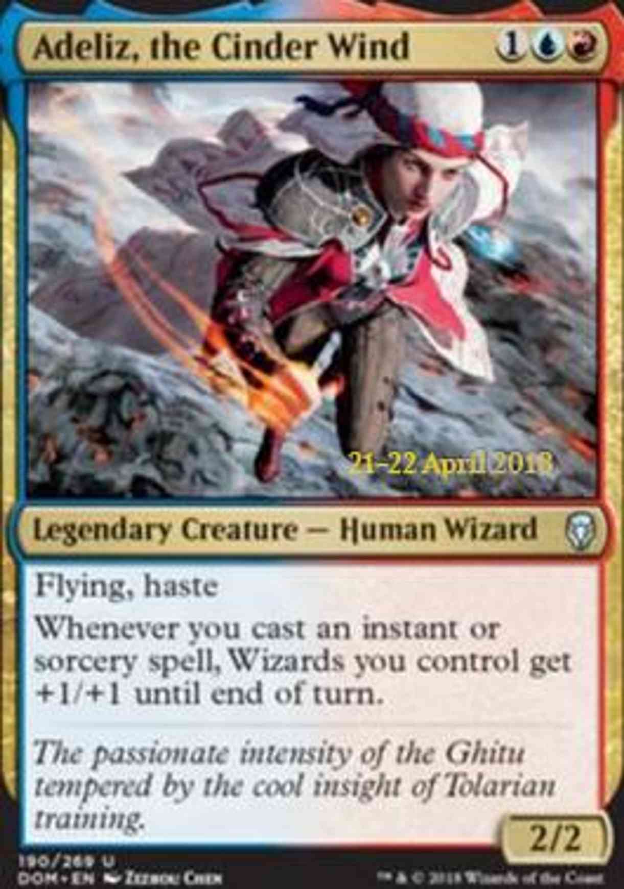 Adeliz, the Cinder Wind magic card front