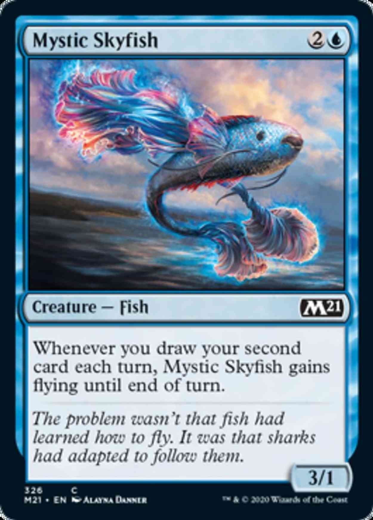 Mystic Skyfish magic card front