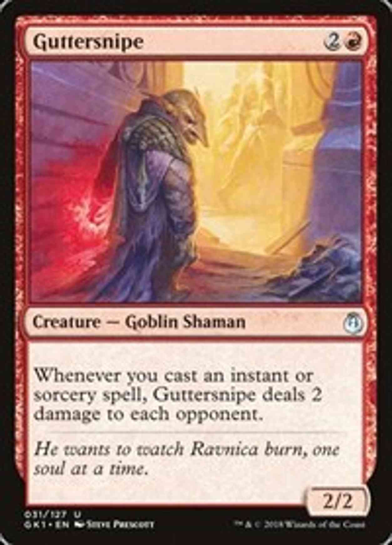 Guttersnipe Price from mtg Guilds of Ravnica Guild Kits