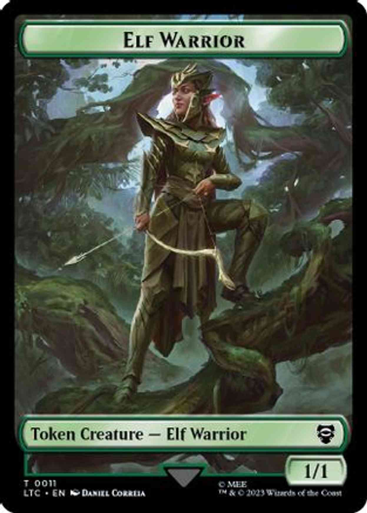 Elf Warrior // Bird (0006) Double-Sided Token magic card front