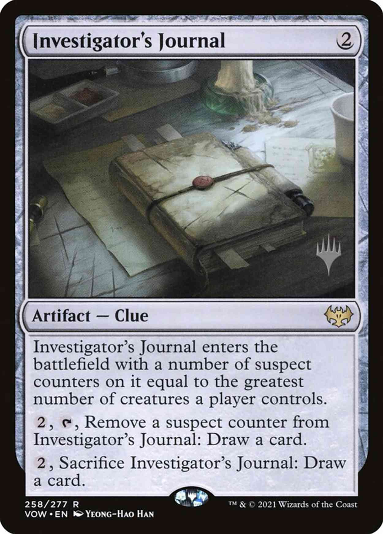 Investigator's Journal magic card front