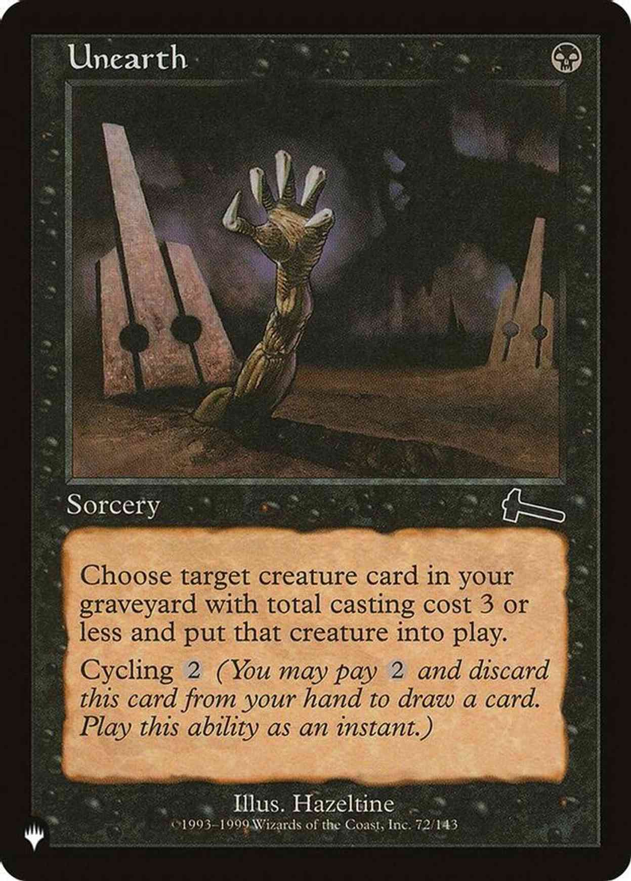 Unearth magic card front