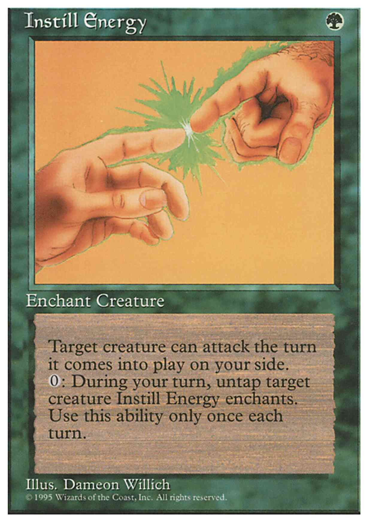 Instill Energy magic card front