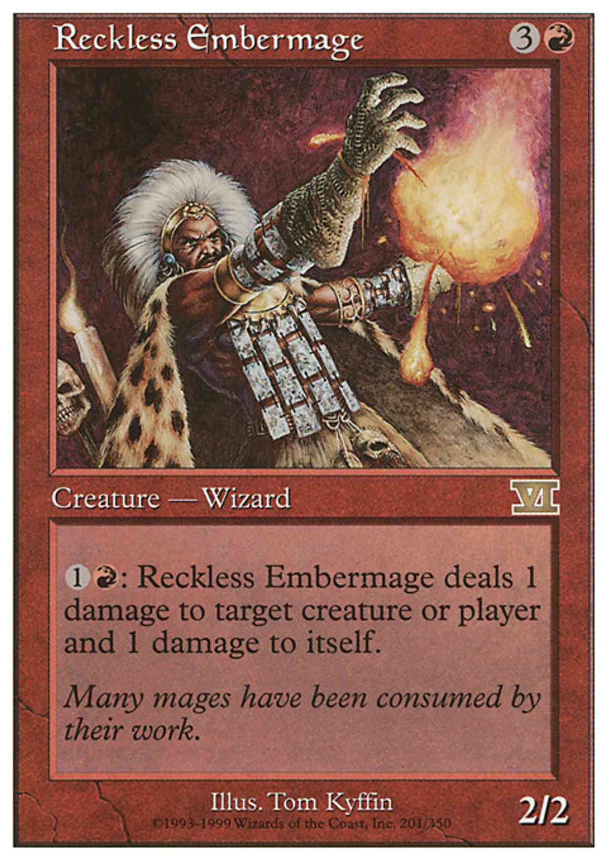 Reckless Embermage magic card front