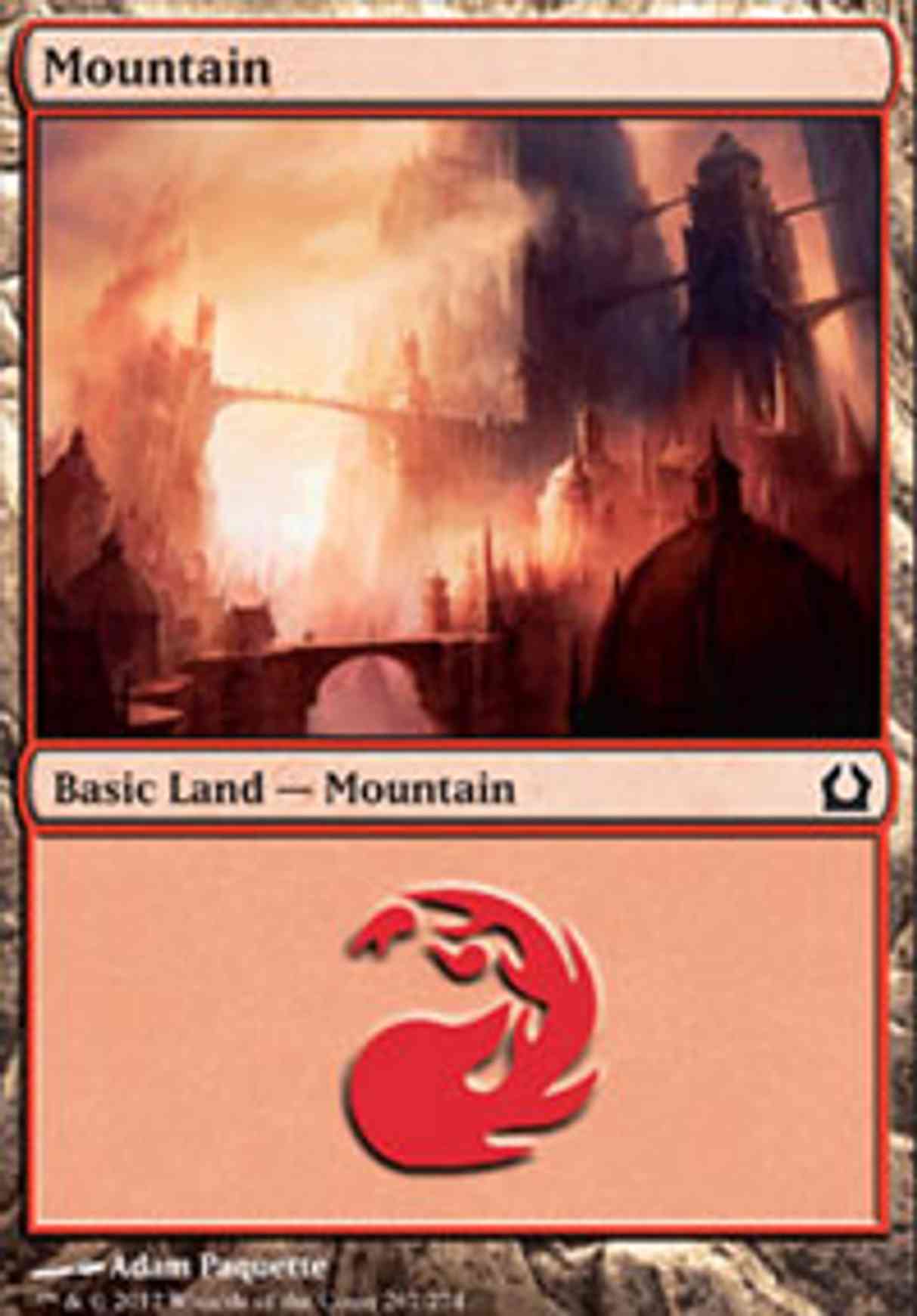 Mountain (267) magic card front