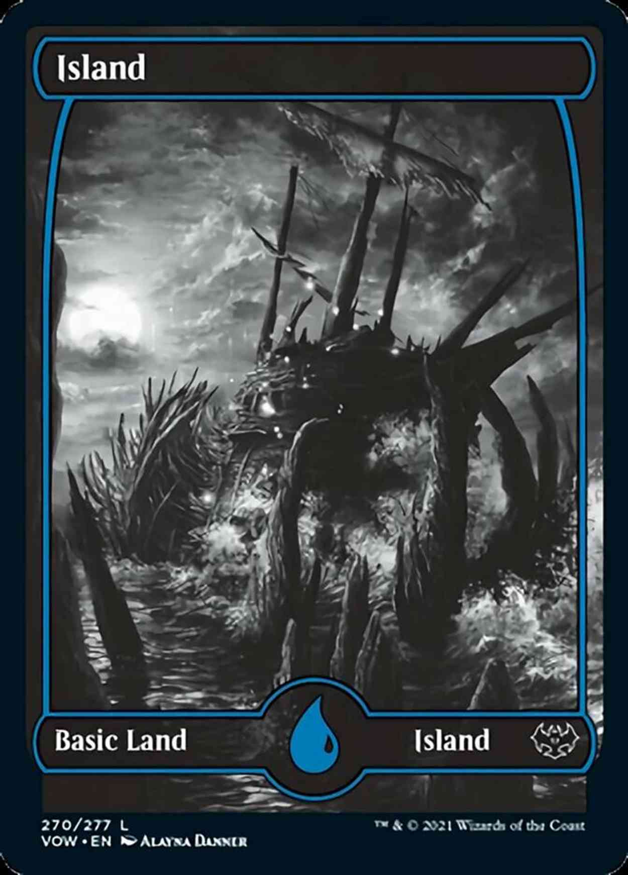 Island (270) magic card front