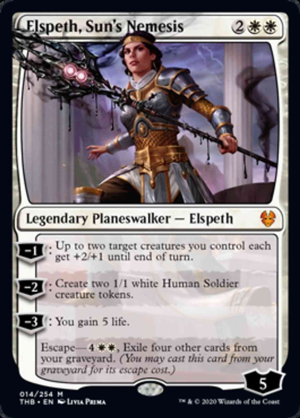 Elspeth, Sun's Nemesis magic card front